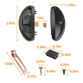 Yayapig A255 sliding latch pull—secure operation and smooth door action.