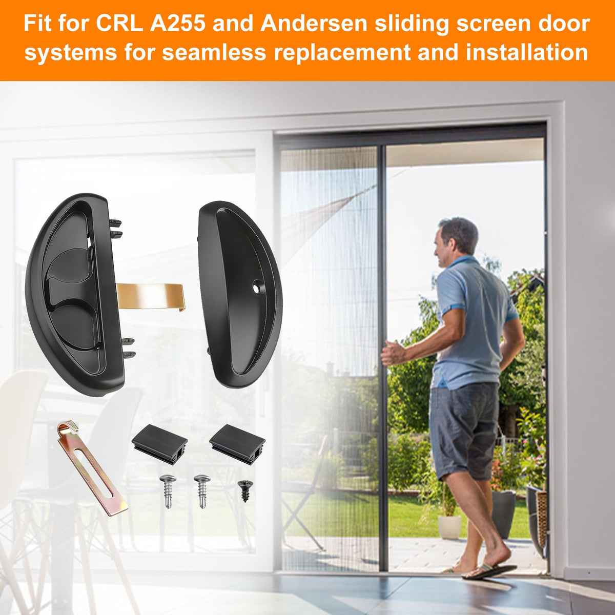 Yayapig screen door pull—comfortable grip for effortless operation.