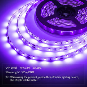 YAYIT black light strip mounted on wall creates dynamic room accents