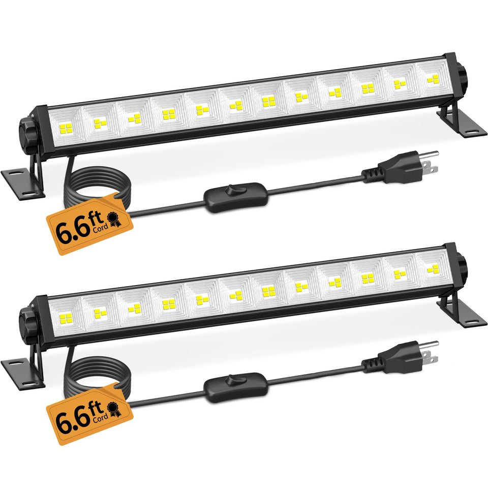 YAYIT 40W LED shop light in a garage delivers bright, energy-efficient illumination.