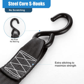 YAYODS coated S-hook close-up for quick anchor and surface protection.
