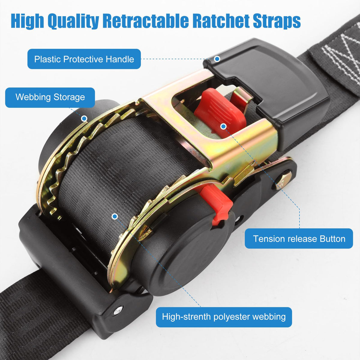 YAYODS durable high-density polyester webbing demonstrates wear resistance.