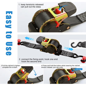 YAYODS ergonomic handle and red release tab for quick tensioning.