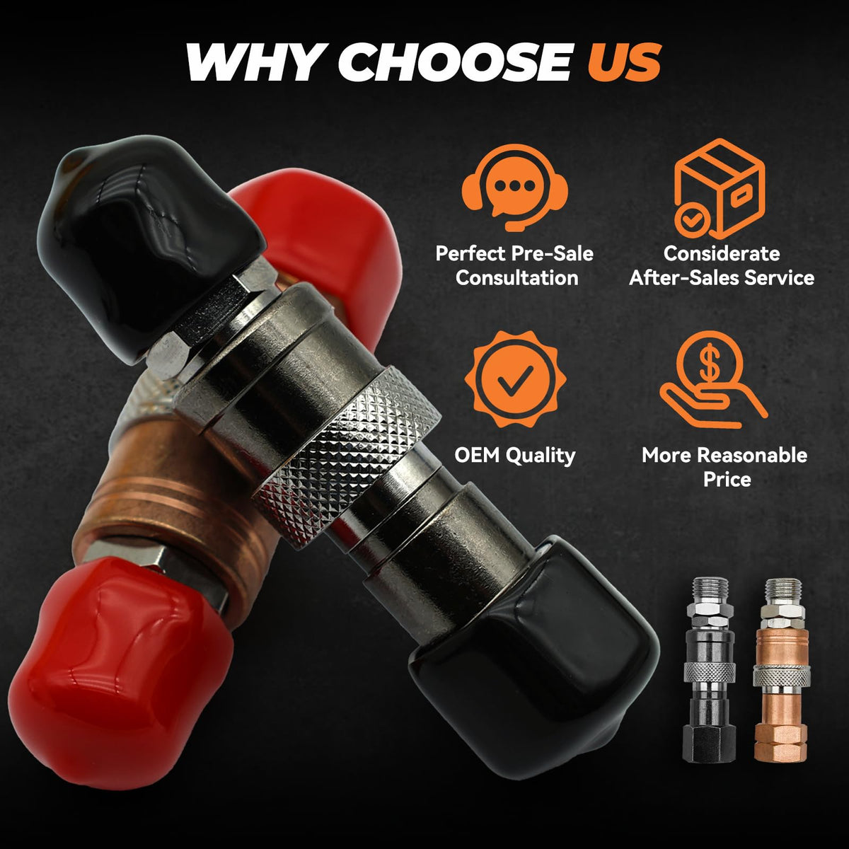YBMTE oxy acetylene quick connect 9 16-18 UNF B showing compatibility