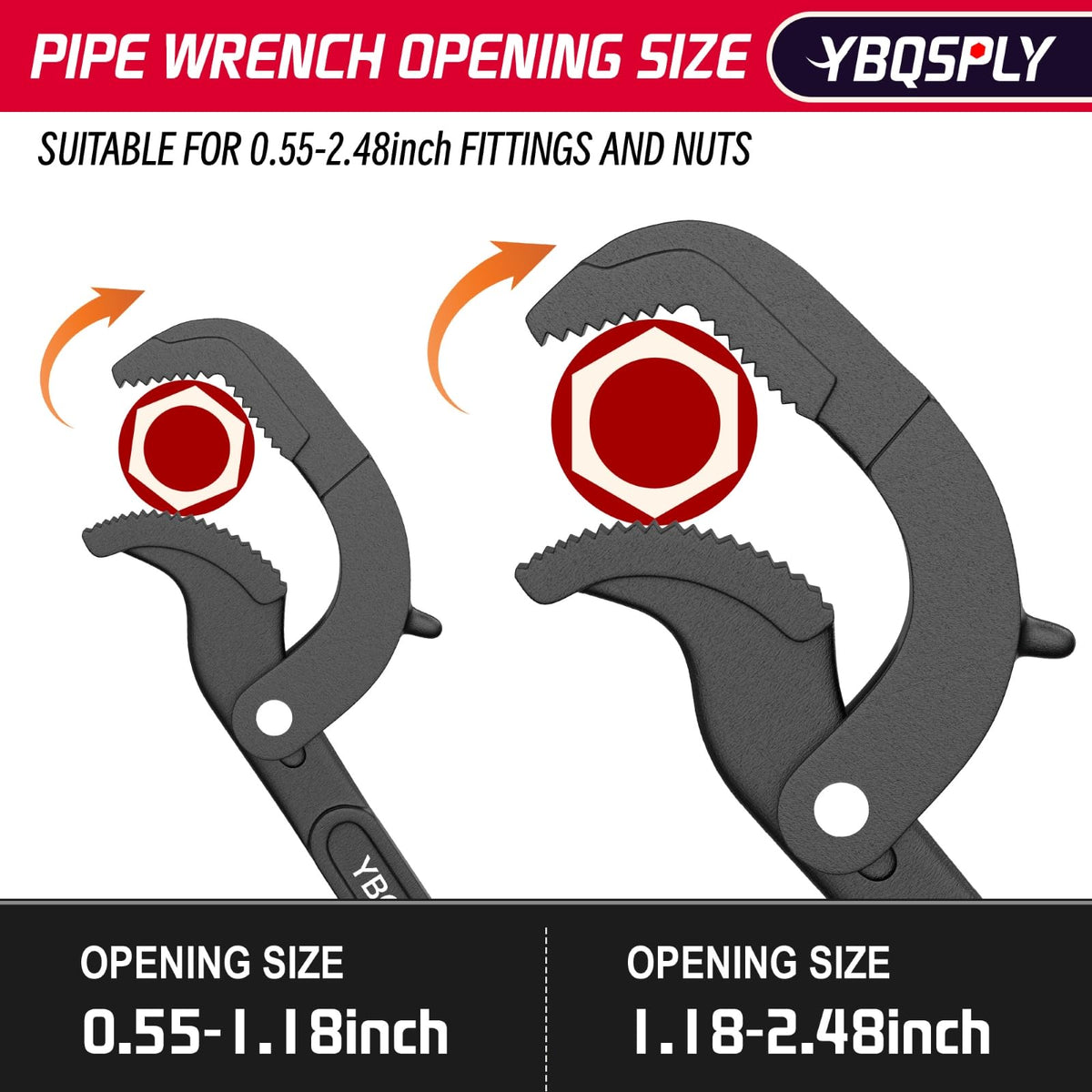 YBQSPLY High-carbon steel construction ensures durability.