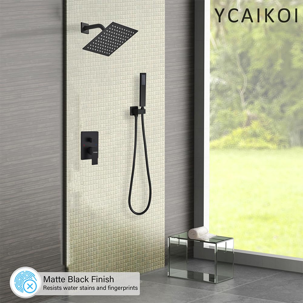 YCAIKOI handheld brass showerhead for targeted rinsing