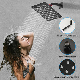 YCAIKOI wall-mount shower faucet set for easy installation