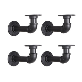YCCO industrial L-bracket wall-mount setup showing sturdy support for shelving
