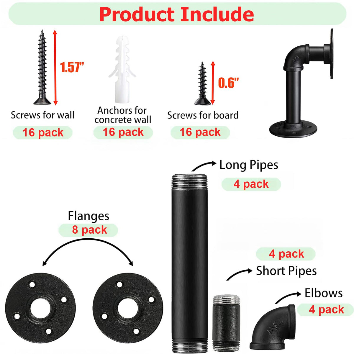 YCCO L-bracket supports 7–14 inch boards for versatile shelving