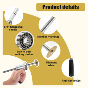YCKJDYR adjustable depth gauge ensures accurate cutting depth for PVC pipes