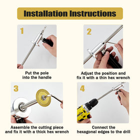YCKJDYR hex shank quick connect facilitates easy drill attachment