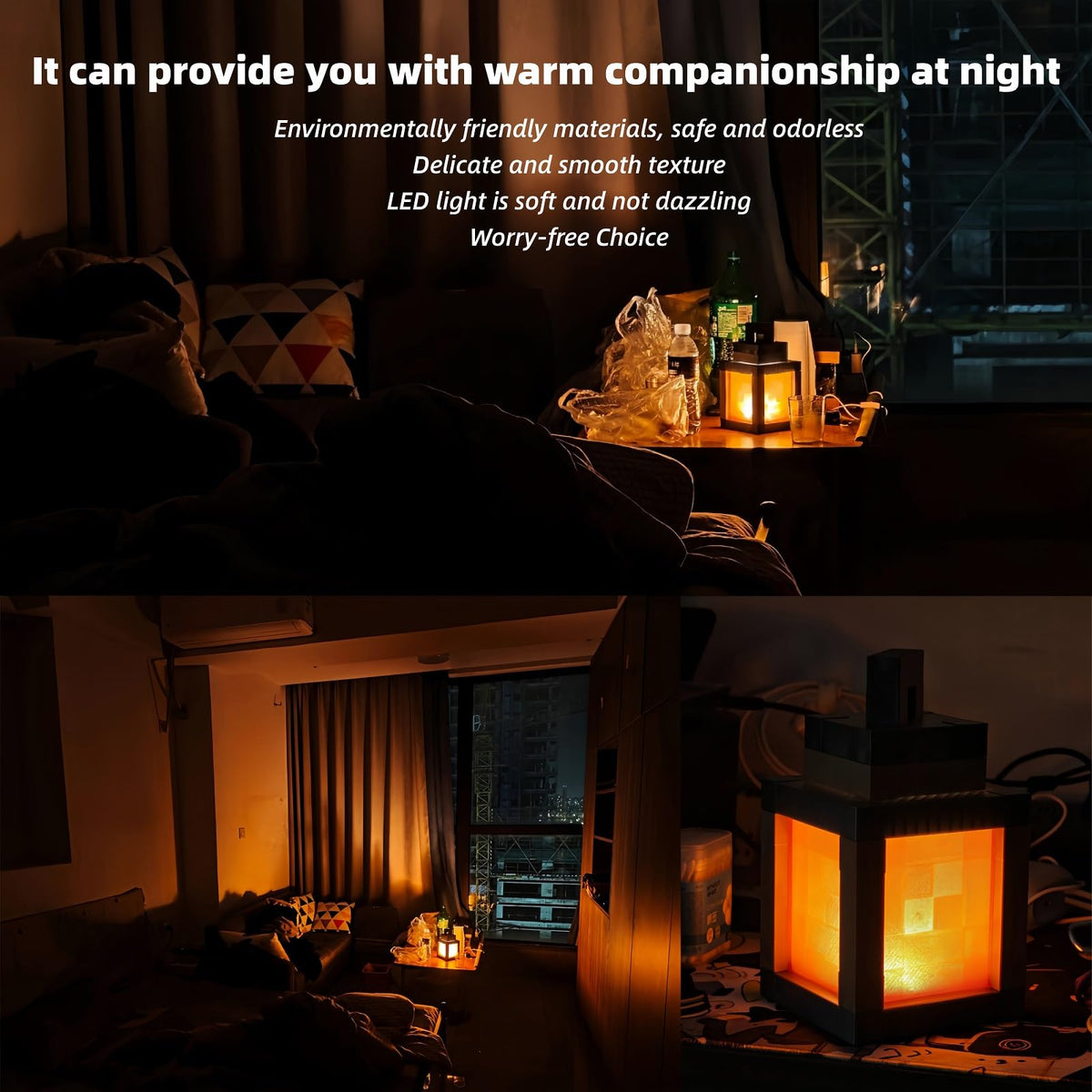 YCSTZM Retro-inspired decorative lamp enhances room setup.