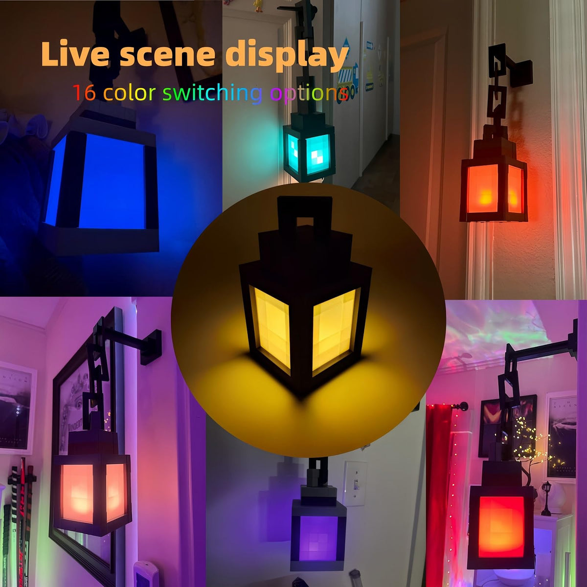 YCSTZM USB rechargeable lantern eliminates battery replacements during use.