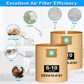 Easy bag replacement for quick cleanup with Ycuvin DXVA19-4101.