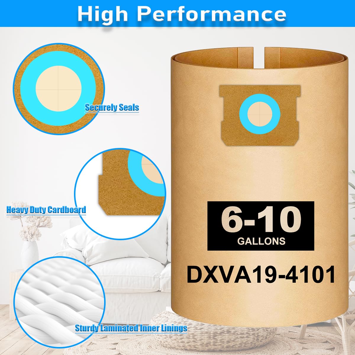 Ycuvin DXVA19-4101 captures dust, dirt, and hair for cleaner spaces.