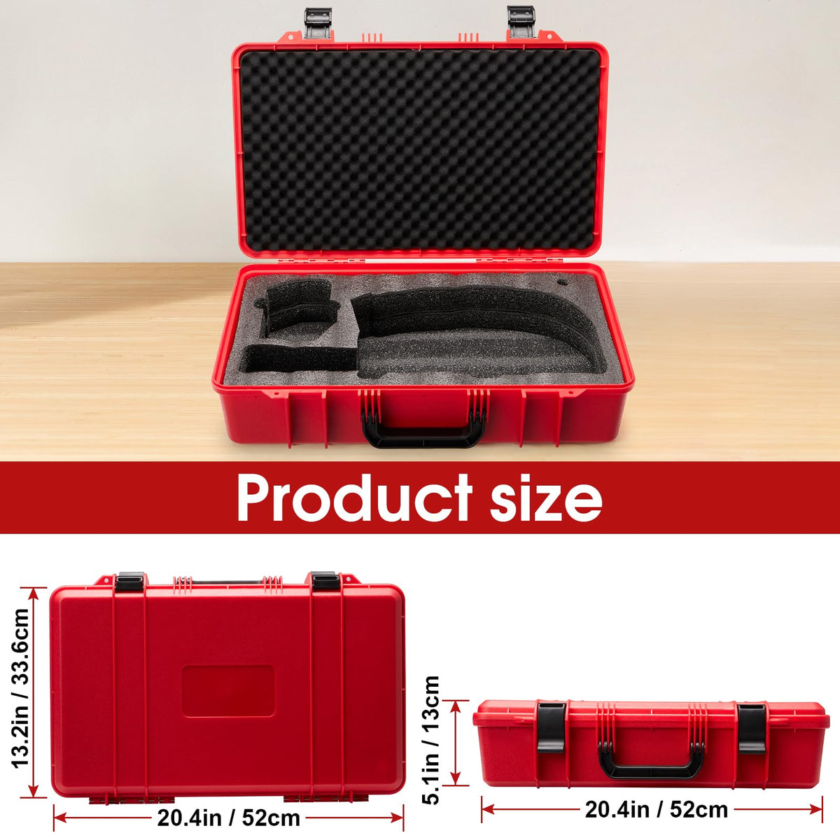 YDEPLVEO case with handle for easy portable carrying