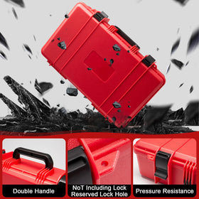 YDEPLVEO case shows double safety buckles securing the lid