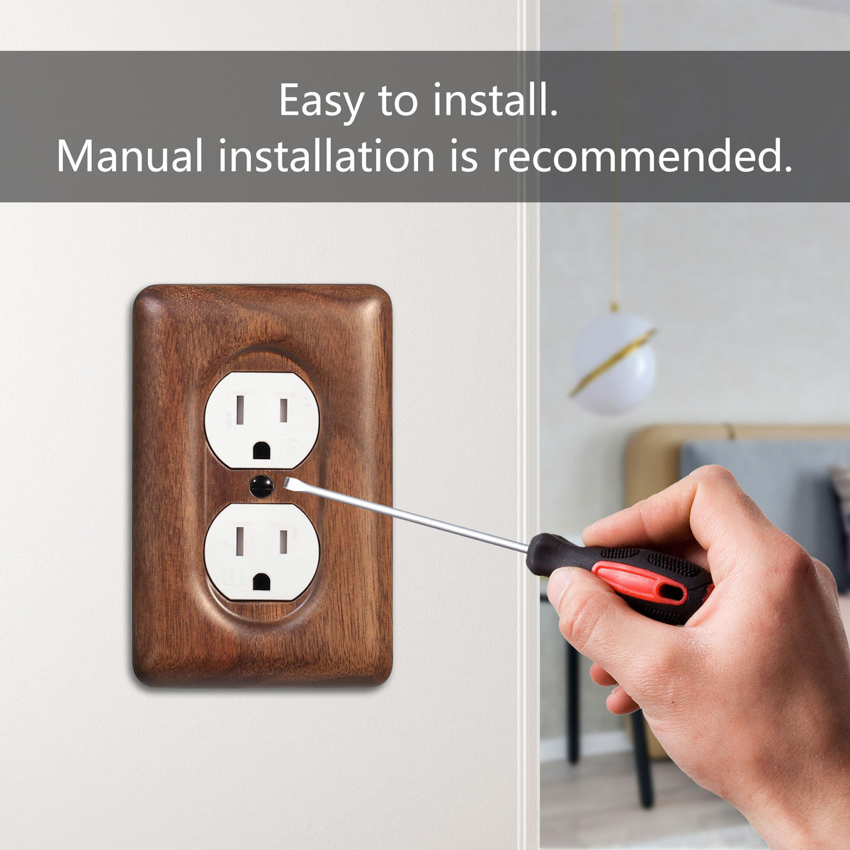 YDJSA easy-install hardware ensures quick and secure outlet replacement.