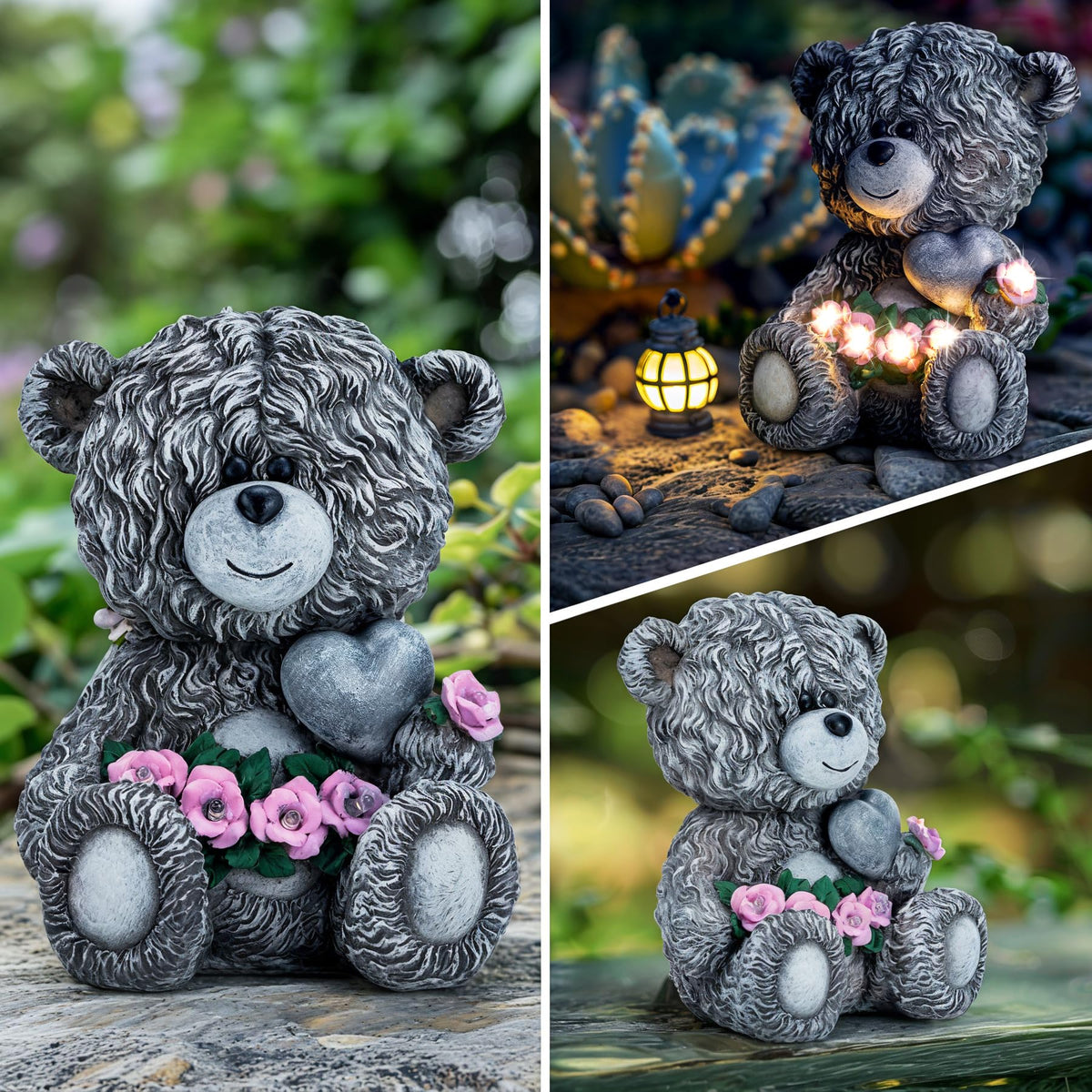 YDKOJGW bear lawn decor ideal for balconies and window sills