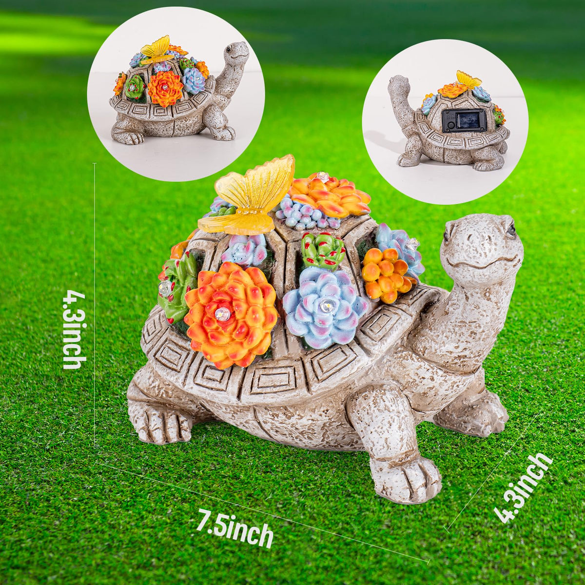 YDKOJGW compact 21.5cm statue fits balconies, yards, and window sills.