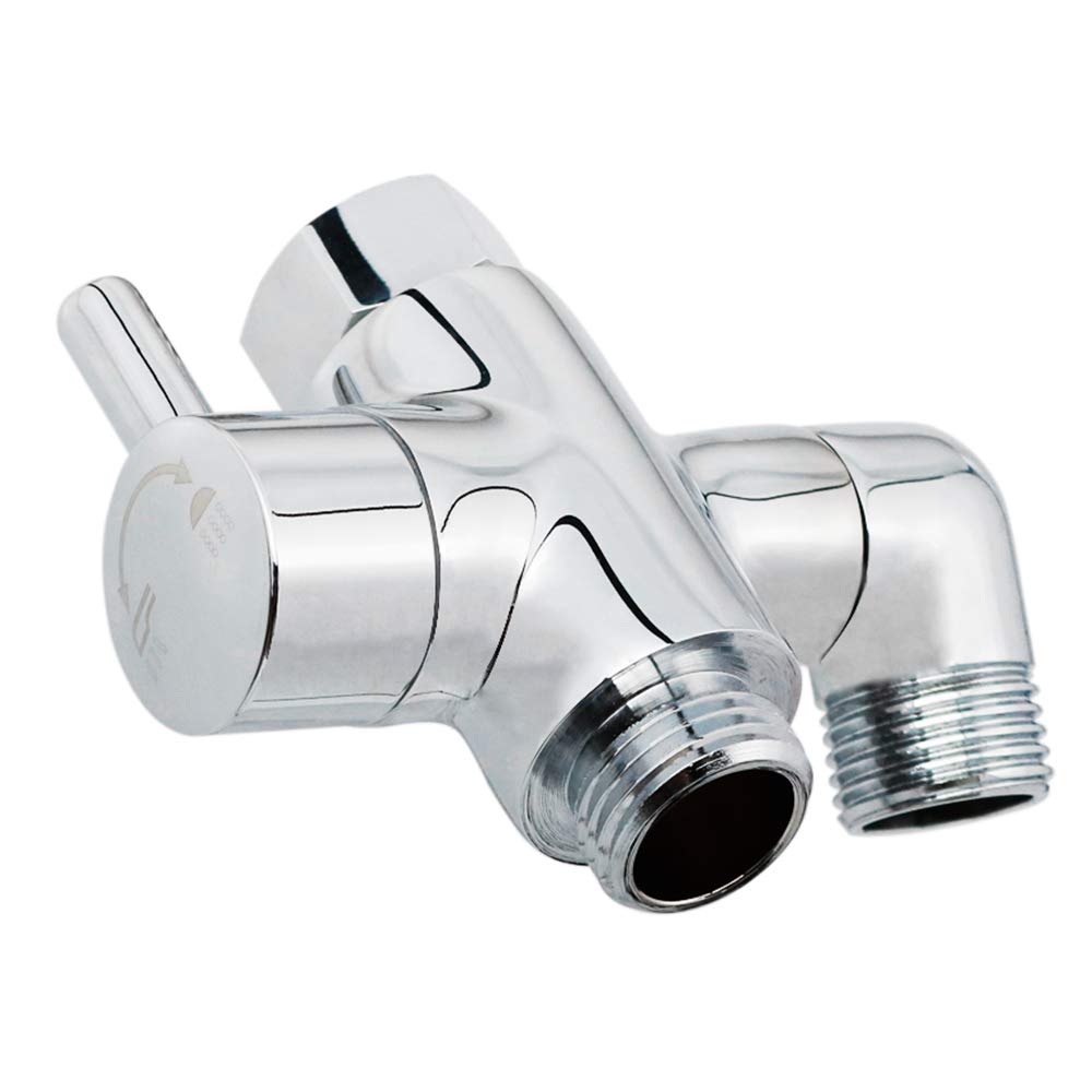 YDmeet brass shower arm diverter assembly close-up showing durable construction