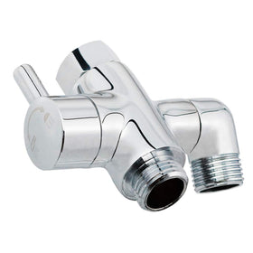 YDmeet brass shower arm diverter assembly close-up showing durable construction