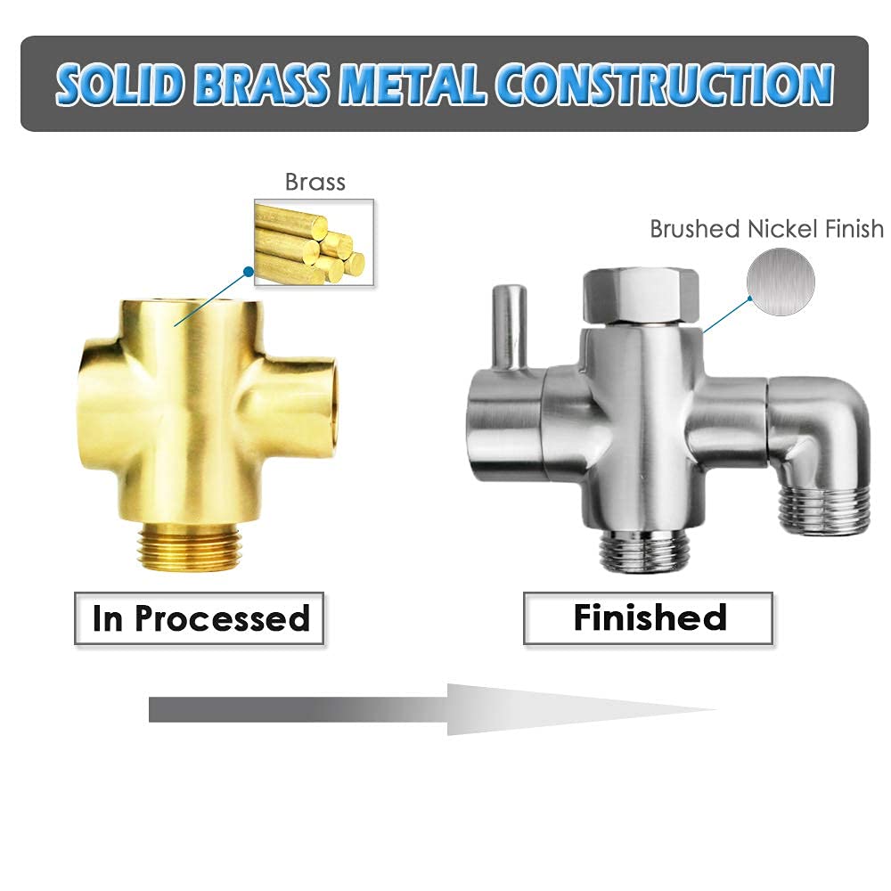 Metal slip nut and installation accessories included with YDmeet diverter