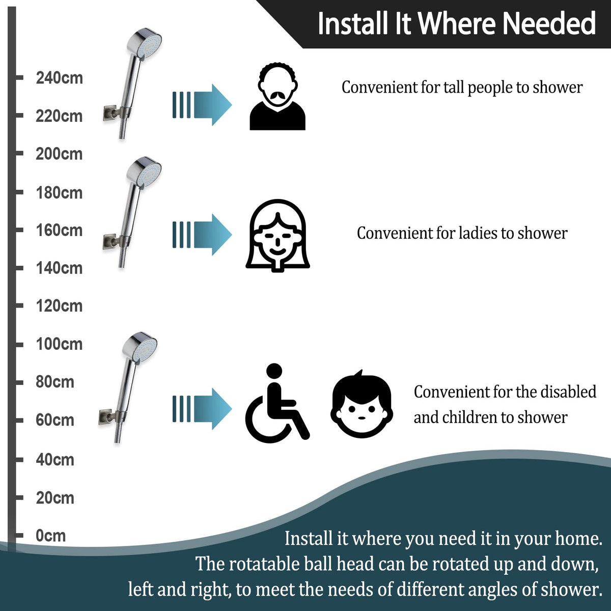 YDmeet drill-free glue installation for secure wall mounting