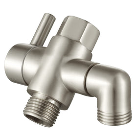 YDmeet shower arm diverter in brass with 3-way outlets for flexible water control