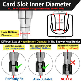 YDmeet bracket tilted 55 degrees for comfortable water spray positioning