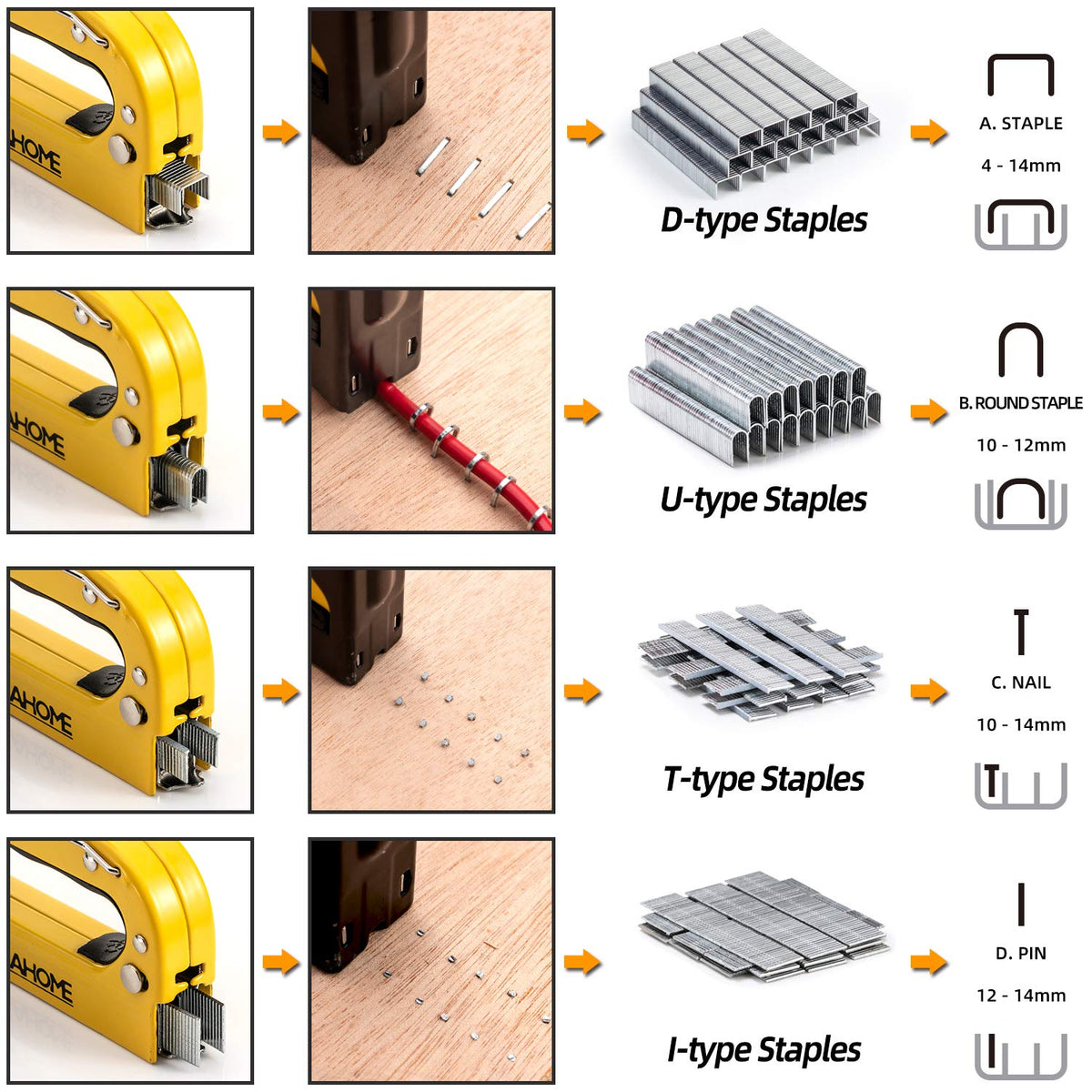 YEAHOME gloves protect hands during DIY stapling.
