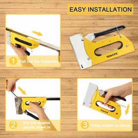 1/2-inch staples pack ready for heavy-duty furniture and carpentry work.