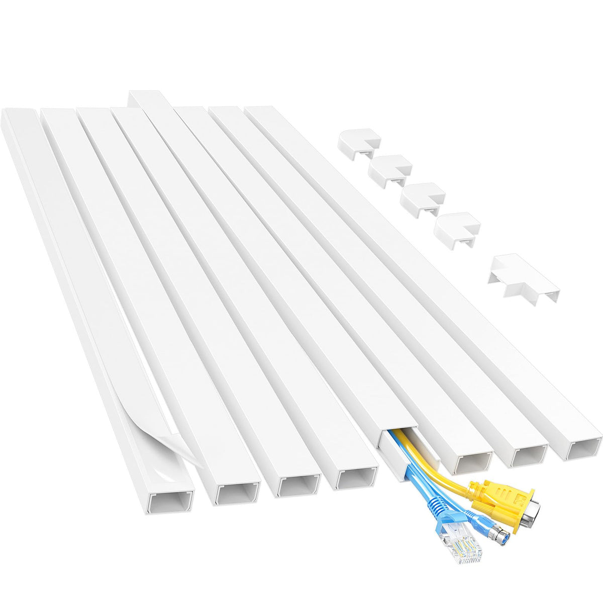 Yecaye Cord Hider wall channel concealing two to three wires for a neat room