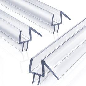Yecaye shower door bottom seal for 3/8-inch glass, tight water barrier