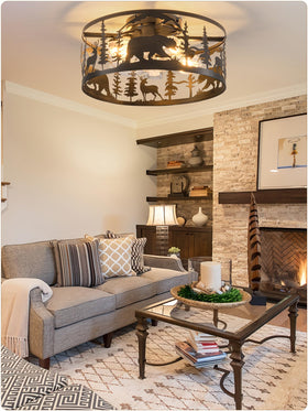YEDAORL rustic black fandelier finish for modern farmhouse spaces
