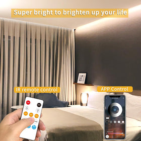 Yeewhale remote control allows easy brightness and scene adjustments