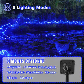 YEGUO back panel showing eight mode options for ambiance