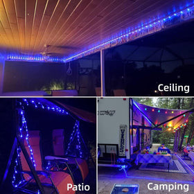 YEGUO solar panel with stakes for stable outdoor setup
