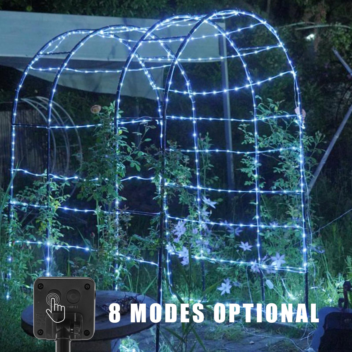 YEGUO IP44 waterproof rope lights withstand rain for year-round use.