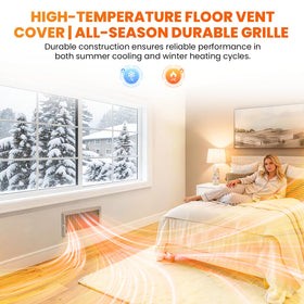 YEHANLY flush-fit floor vent in hallways minimizes trip hazards.