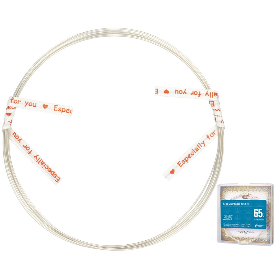 YEJJET silver solder wire 26-gauge closeup for precise jewelry repairs