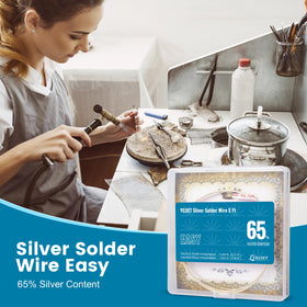 YEJJET silver solder wire 26-gauge join area shows clean fusion