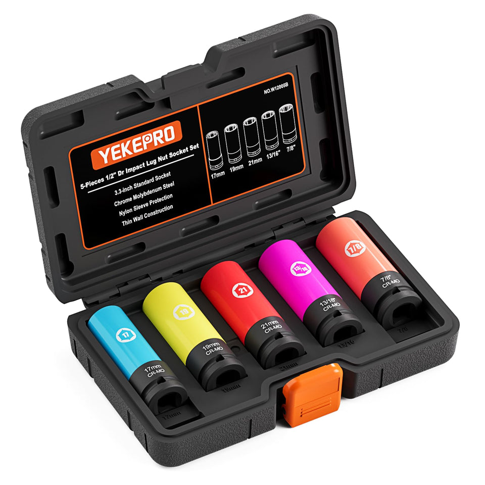 YEKEPRO 17mm socket for 1/2 drive with rugged durability and reliable performance