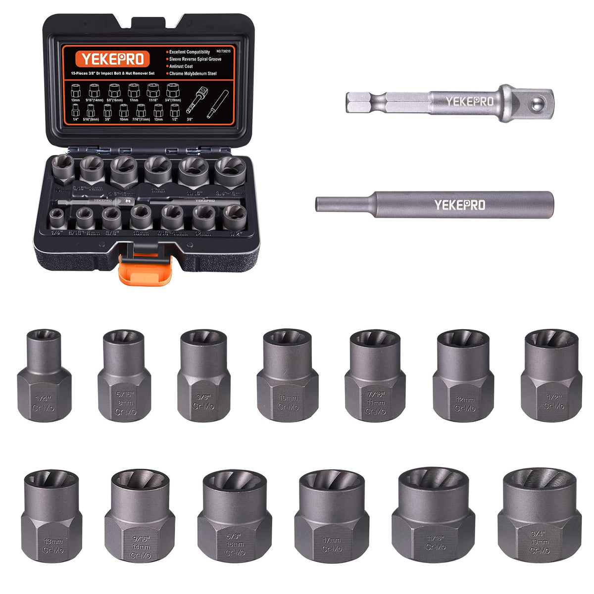 YEKEPRO tools on workbench show durable impact-rated construction.
