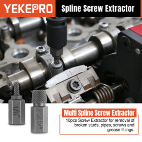 YEKEPRO spiral screw extractors support easy removal of damaged hardware.