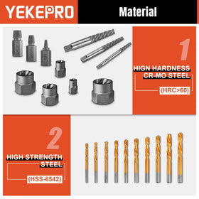 YEKEPRO tough tools finish highlighting quality and reliability.