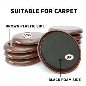 Close-up of Yelanon bottom felt pad for soft floor protection.