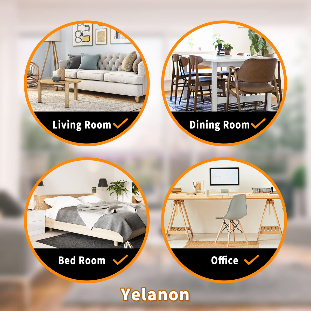 Yelanon sliders show durable materials preventing floor damage