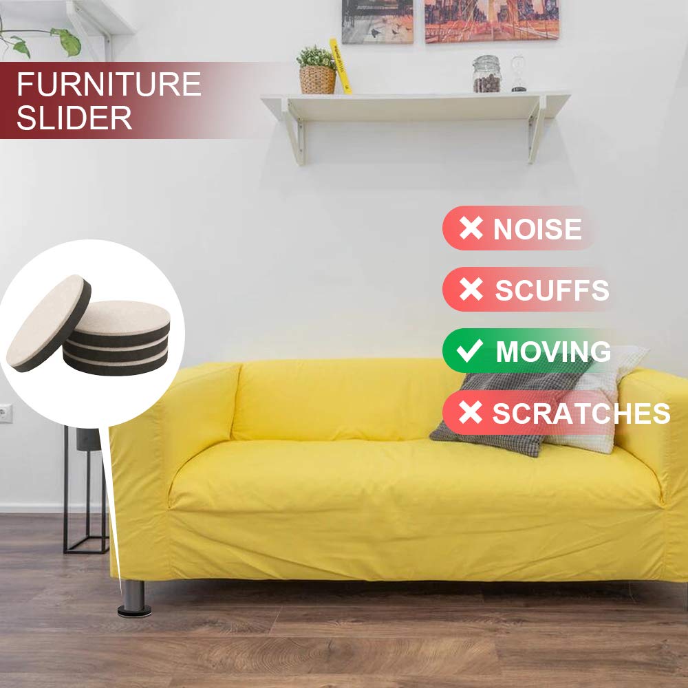 Yelanon furniture sliders for hardwood floors protecting surfaces during repositioning