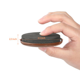 Yelanon furniture sliders on carpet setup enable quiet, smooth repositioning of furniture.